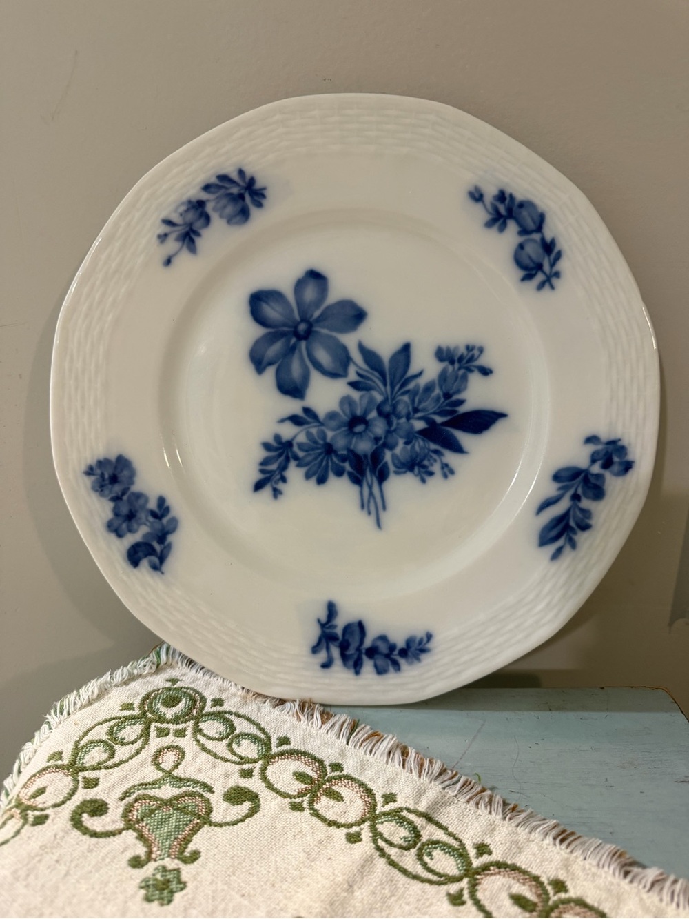 Vintage Royal Copenhagen Blue Flower Braided Porcelain Plate
